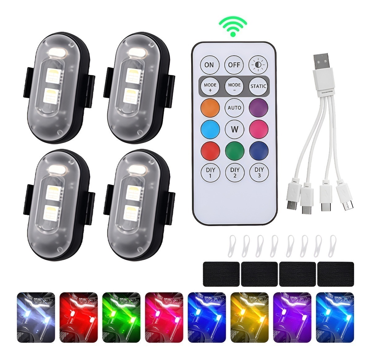 Drone Strobe Light - 4 Pcs Lampu Strobo LED dengan