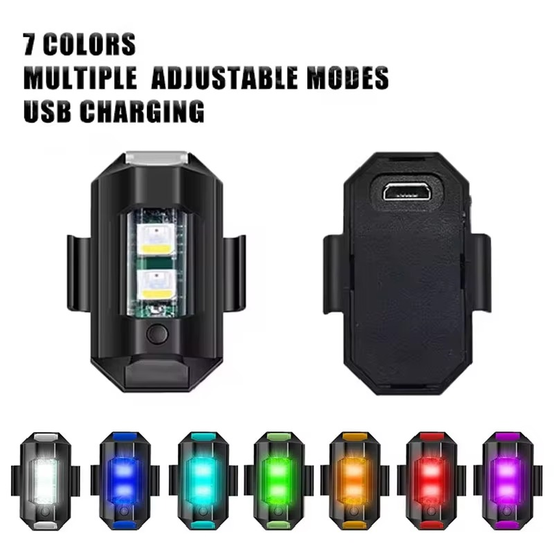 Drone Strobe Light - Lampu Strobo LED Universal untuk Sepeda