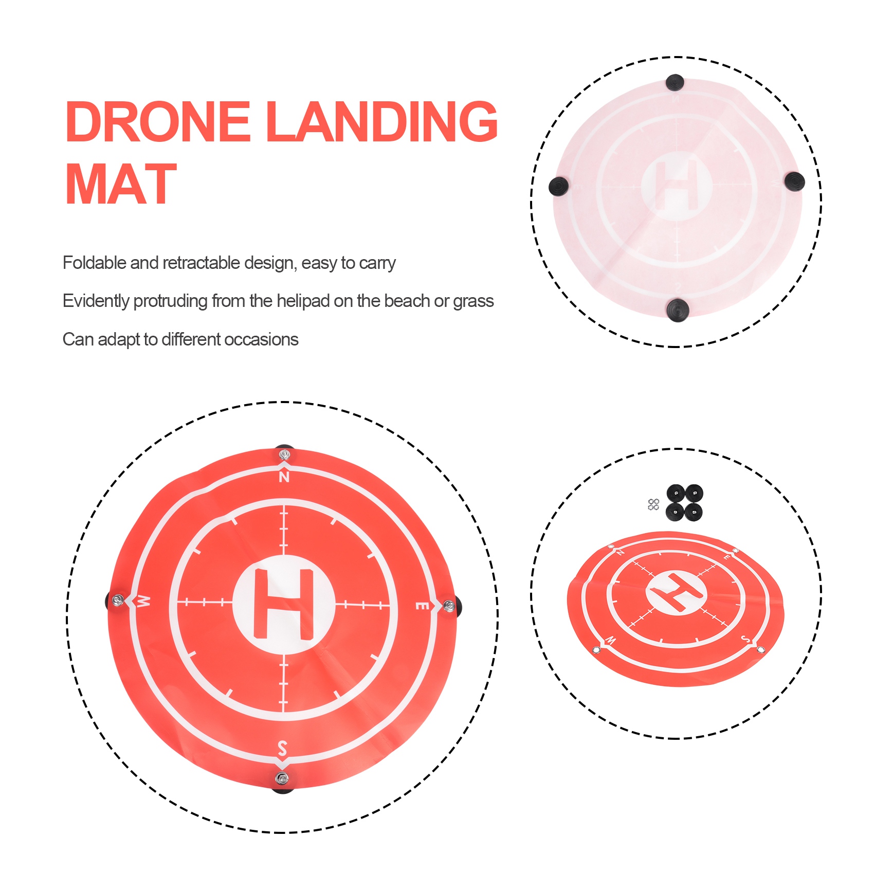 Drone Landing Pad - B92B, Alas Pendaratan Drone Portabel yang