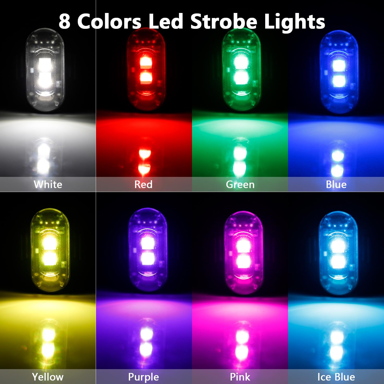 4 Pcs Lampu Strobo LED dengan  - Drone Strobe Light ulasan dan harga