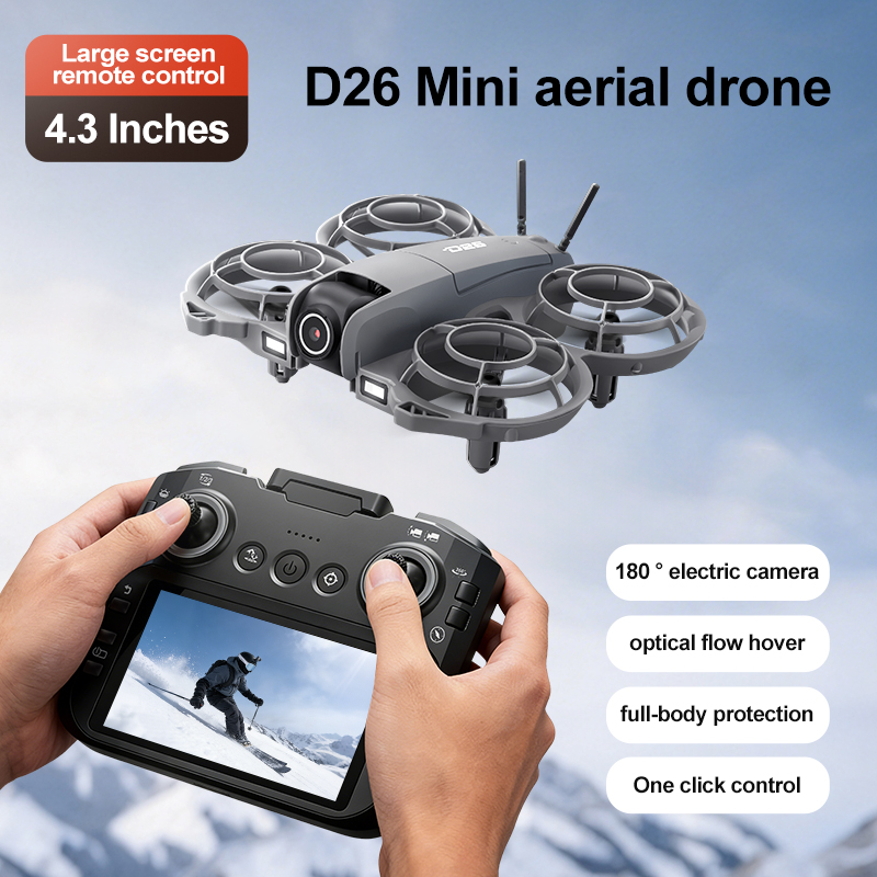 Drone D26 4K Aerial HD 180 °   - Drone Battery Charger ulasan dan harga