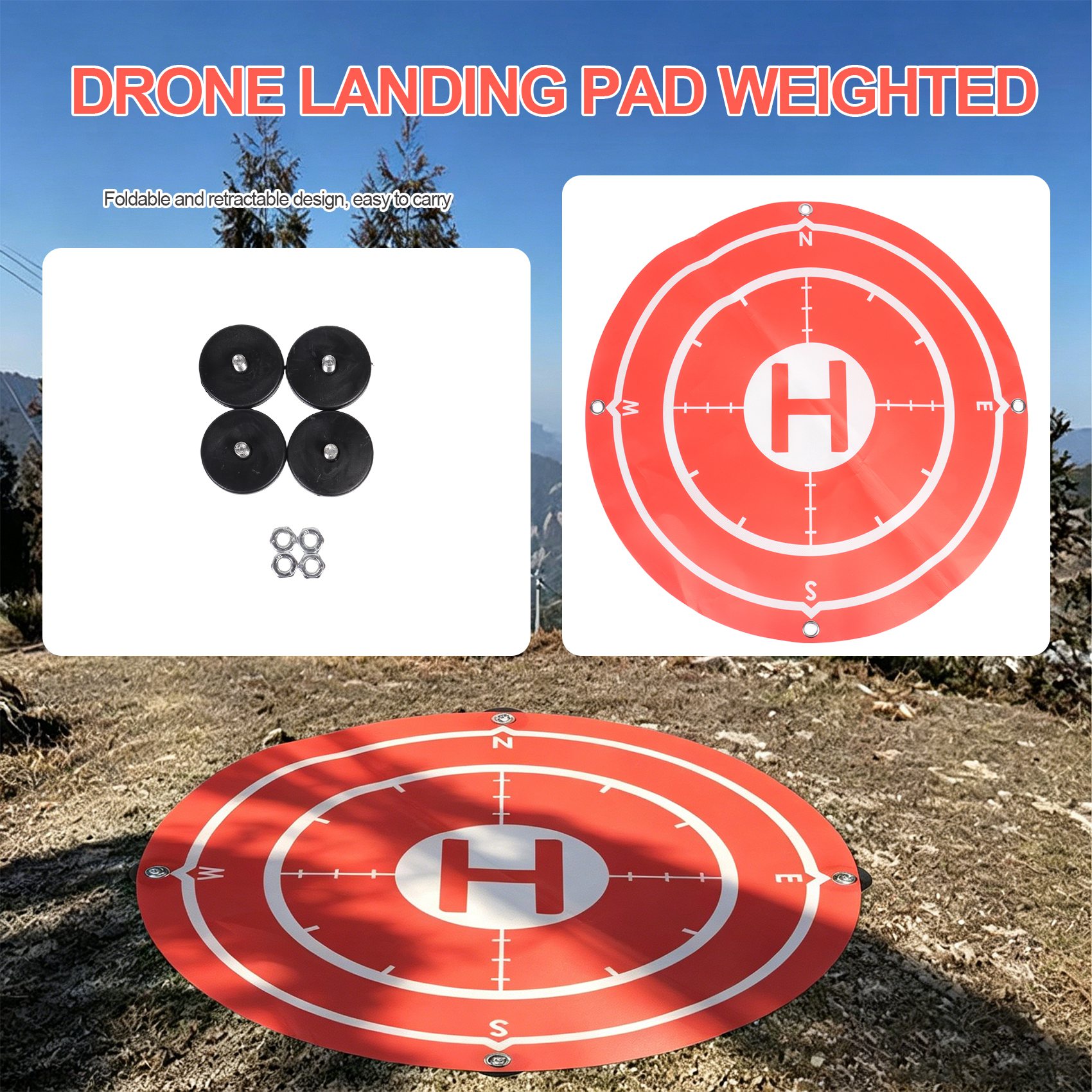 B92B, Alas Pendaratan Drone Po - Drone Landing Pad ulasan dan harga