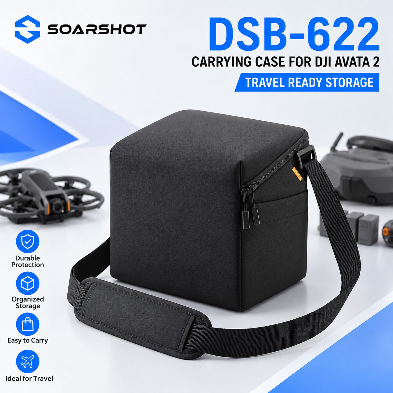 Tas Jinjing SOARSHOT untuk DJI - Drone Carrying Case ulasan dan harga